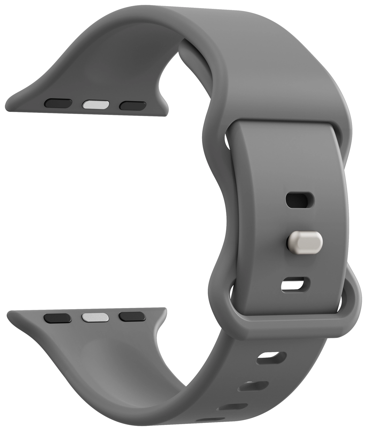 SBG Siliconen - Apple Watch Bandje - 1-11/SE - 38/40/41/42MM - Grijs afbeelding 9