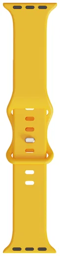 SBG Siliconen - Apple Watch Bandje - 1-11/SE - 38/40/41/42MM - Geel afbeelding 13