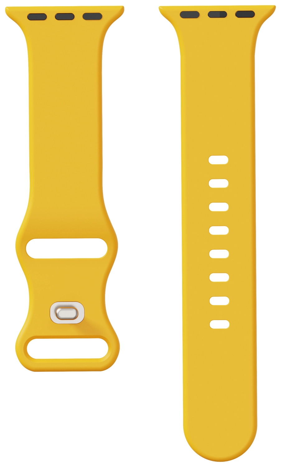 SBG Siliconen - Apple Watch Bandje - 1-11/SE - 38/40/41/42MM - Geel afbeelding 14