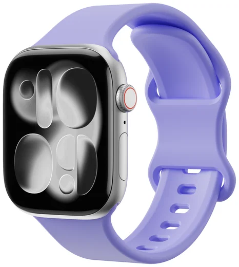 SBG Siliconen - Apple Watch Bandje - 1-11/SE - 38/40/41/42MM - Lila afbeelding 1