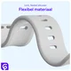 SBG Siliconen - Apple Watch Bandje - 1-11/SE - 38/40/41/42MM - Cloud Grey afbeelding 4