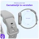 SBG Siliconen - Apple Watch Bandje - 1-11/SE - 38/40/41/42MM - Cloud Grey afbeelding 5