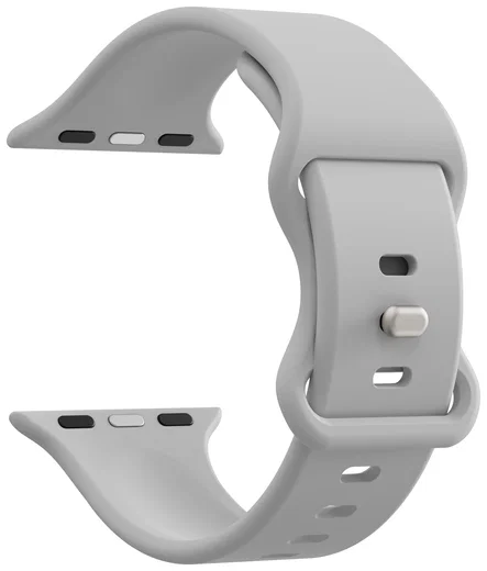 SBG Siliconen - Apple Watch Bandje - 1-11/SE - 38/40/41/42MM - Cloud Grey afbeelding 9