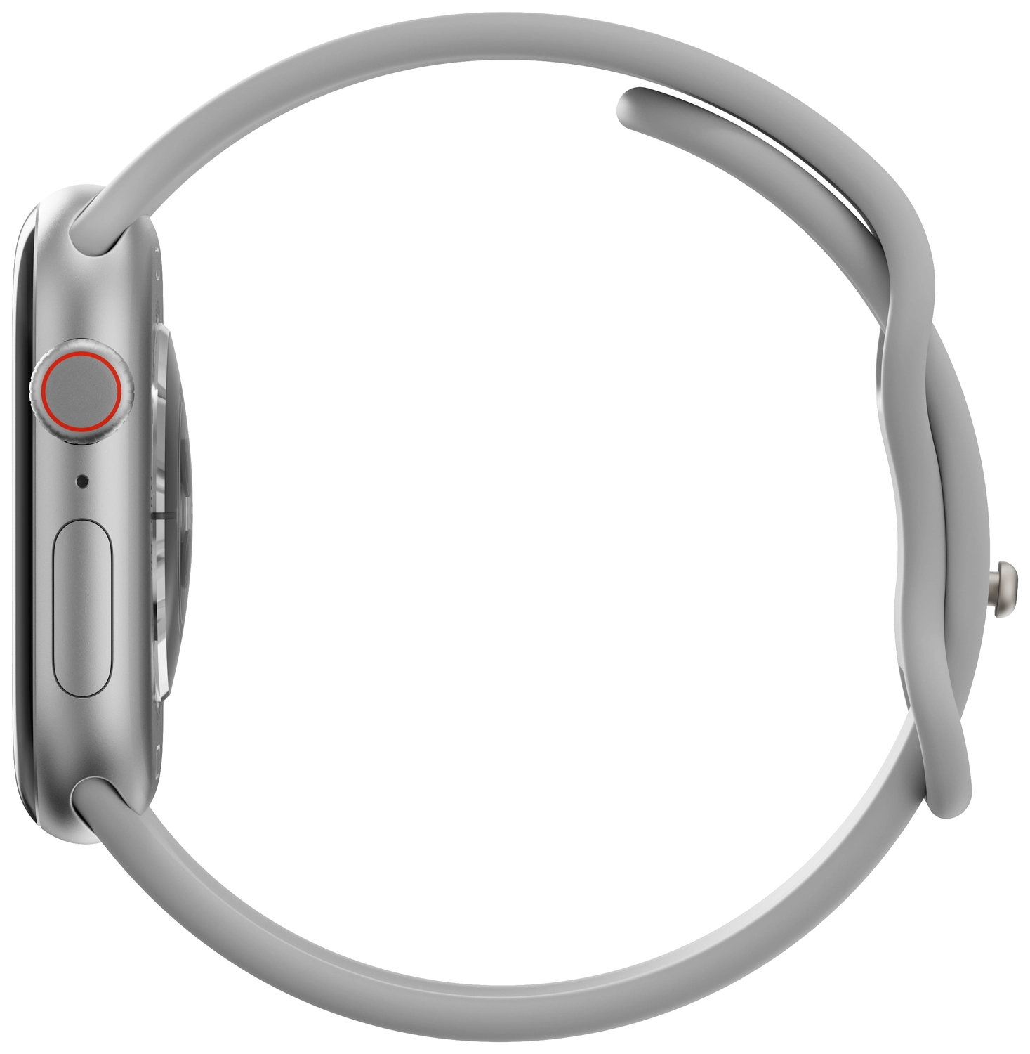 SBG Siliconen - Apple Watch Bandje - 1-11/SE - 38/40/41/42MM - Cloud Grey afbeelding 10