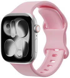SBG Siliconen - Apple Watch Bandje - 1-11/SE - 38/40/41/42MM - Roze afbeelding