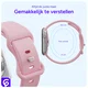 SBG Siliconen - Apple Watch Bandje - 1-12/SE - 38/40/41/42MM - Roze afbeelding 5