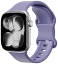 SBG Siliconen - Apple Watch Bandje - 1-11/SE - 38/40/41/42MM - Lavender Grijs