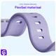 SBG Siliconen - Apple Watch Bandje - 1-11/SE - 38/40/41/42MM - Lavender Grijs afbeelding 4