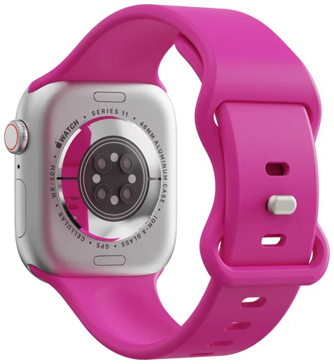 SBG Siliconen - Apple Watch Bandje - 1-11/SE - 38/40/41/42MM - Hot Pink afbeelding 8