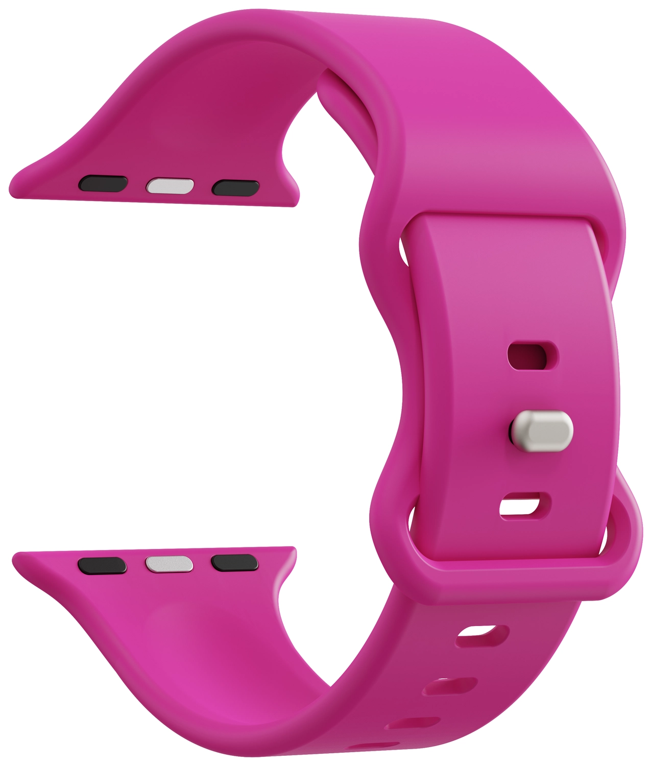SBG Siliconen - Apple Watch Bandje - 1-11/SE - 38/40/41/42MM - Hot Pink afbeelding 9