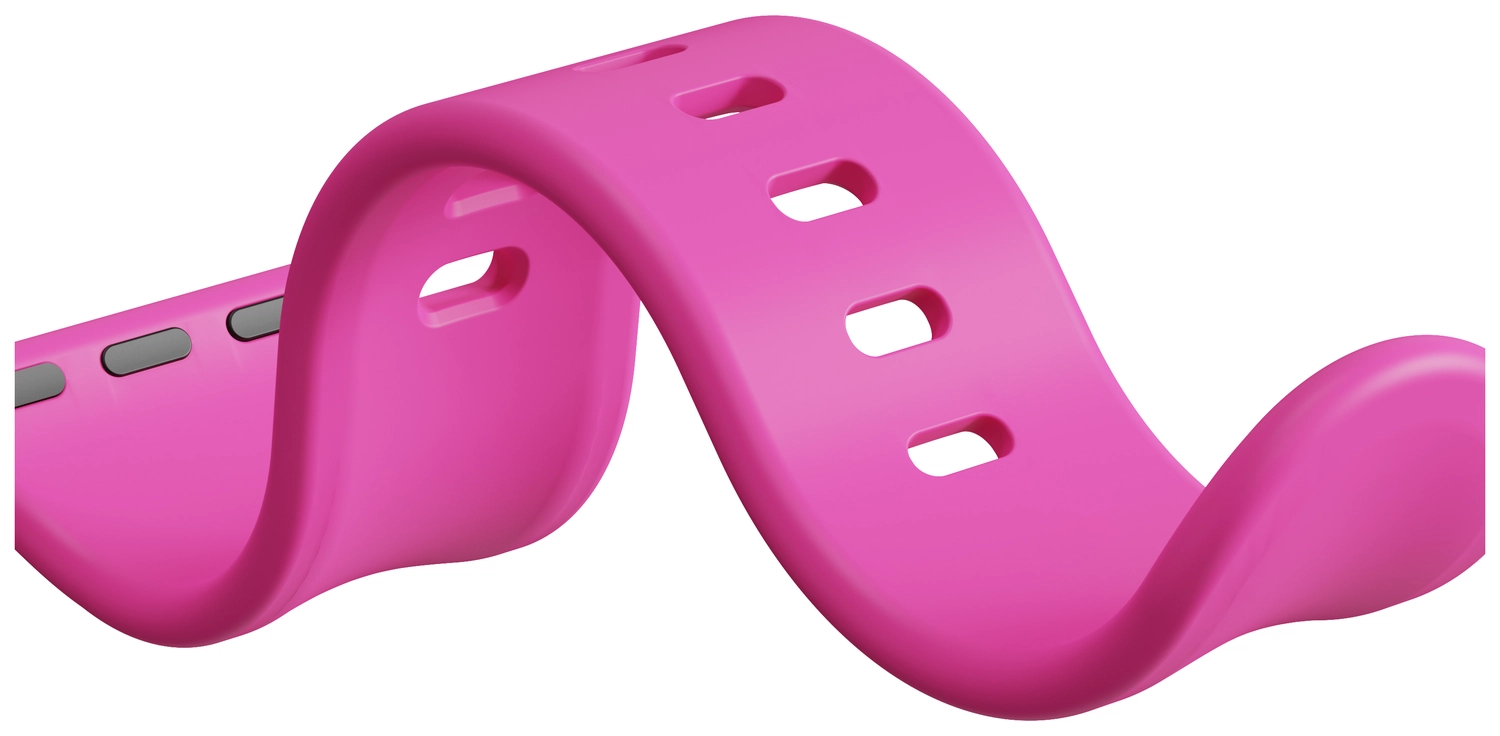 SBG Siliconen - Apple Watch Bandje - 1-11/SE - 38/40/41/42MM - Hot Pink afbeelding 12