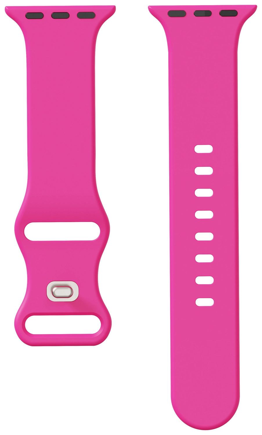 SBG Siliconen - Apple Watch Bandje - 1-11/SE - 38/40/41/42MM - Hot Pink afbeelding 14