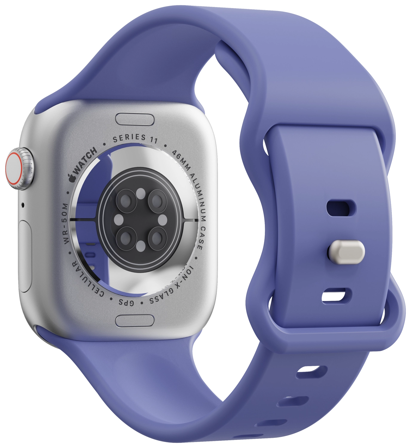 SBG Siliconen - Apple Watch Bandje - 1-11/SE - 38/40/41/42MM - Lavender afbeelding 8