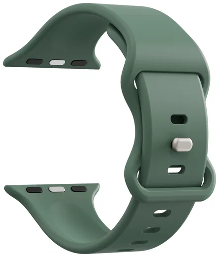 SBG Siliconen - Apple Watch Bandje - 1-11/SE - 38/40/41/42MM - Donker Groen afbeelding 9