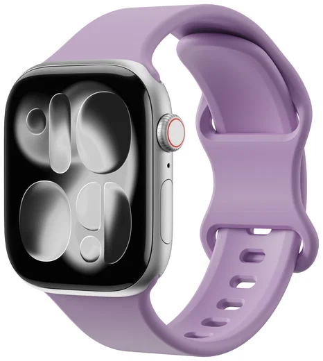 SBG Siliconen - Apple Watch Bandje - 1-11/SE - 38/40/41/42MM - Paars afbeelding 1