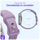 SBG Siliconen - Apple Watch Bandje - 1-11/SE - 38/40/41/42MM - Paars afbeelding 5