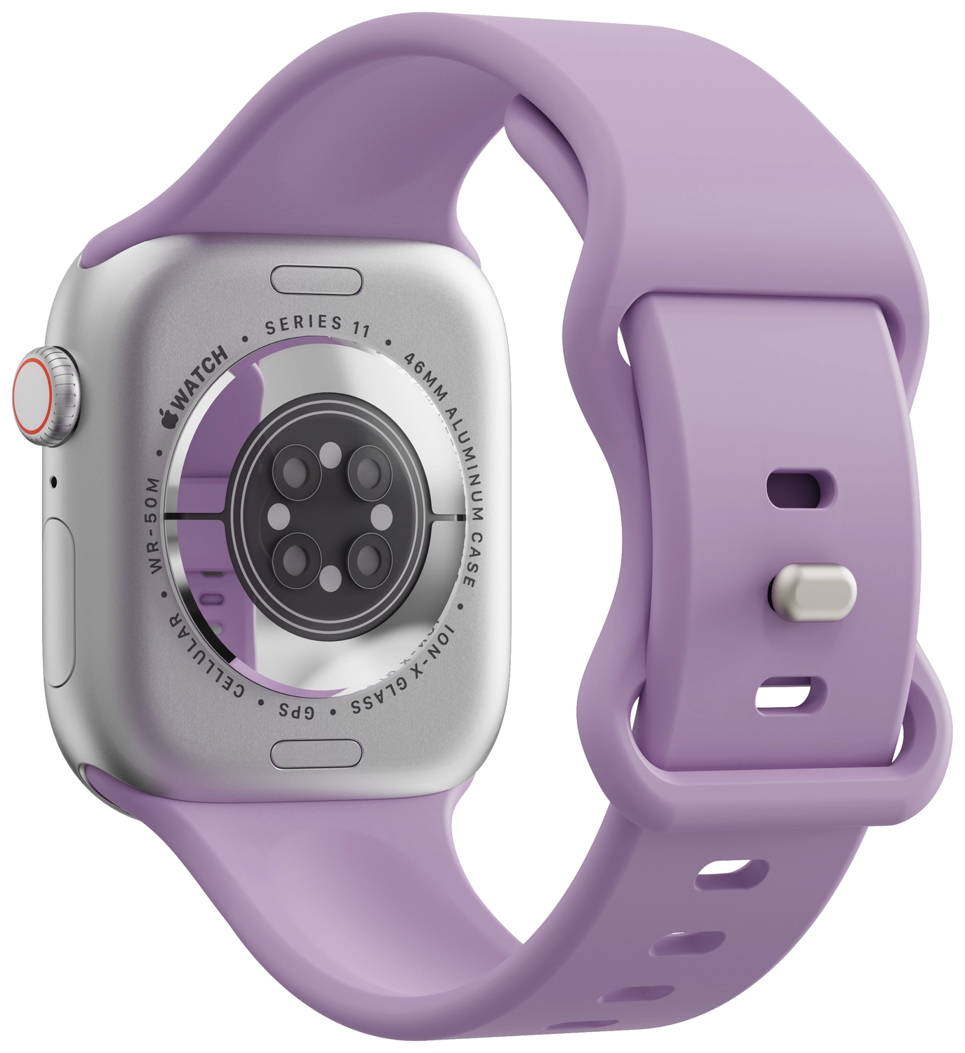 SBG Siliconen - Apple Watch Bandje - 1-11/SE - 38/40/41/42MM - Paars afbeelding 8