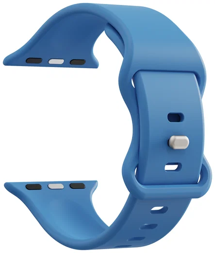 SBG Siliconen - Apple Watch Bandje - 1-11/SE - 38/40/41/42MM - Blauw afbeelding 9