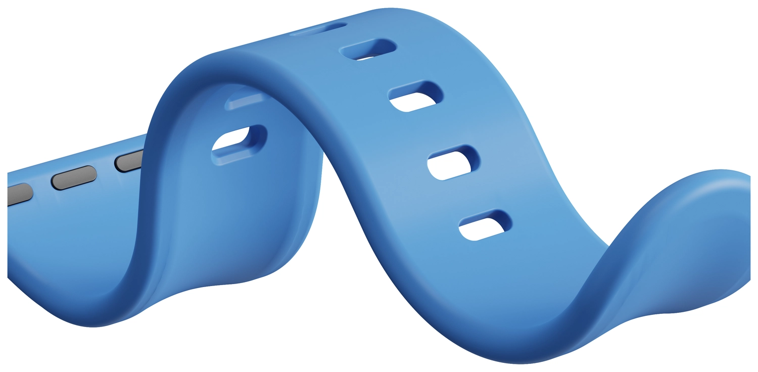 SBG Siliconen - Apple Watch Bandje - 1-11/SE - 38/40/41/42MM - Blauw afbeelding 12