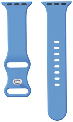 SBG Siliconen - Apple Watch Bandje - 1-11/SE - 38/40/41/42MM - Blauw afbeelding 14