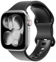 SBG Siliconen Apple Watch Band 1-11/SE/Ultra - 49/46/45/44/42MM - Zwart