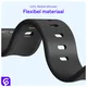 SBG Siliconen Apple Watch Band 1-11/SE/Ultra - 49/46/45/44/42MM - Zwart afbeelding 4