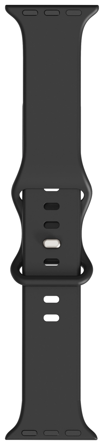SBG Siliconen Apple Watch Band 1-11/SE/Ultra - 49/46/45/44/42MM - Zwart afbeelding 13