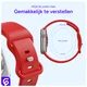 SBG Siliconen Apple Watch Band 1-11/SE/Ultra - 49/46/45/44/42MM - Rood afbeelding 5