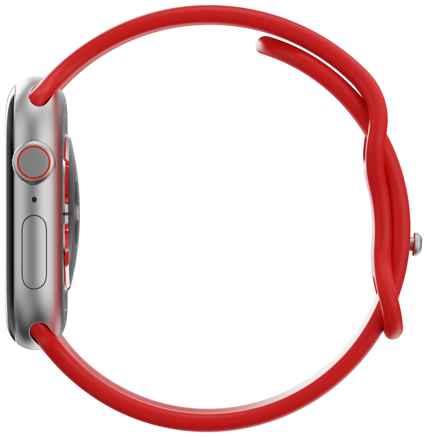 SBG Siliconen Apple Watch Band 1-11/SE/Ultra - 49/46/45/44/42MM - Rood afbeelding 10