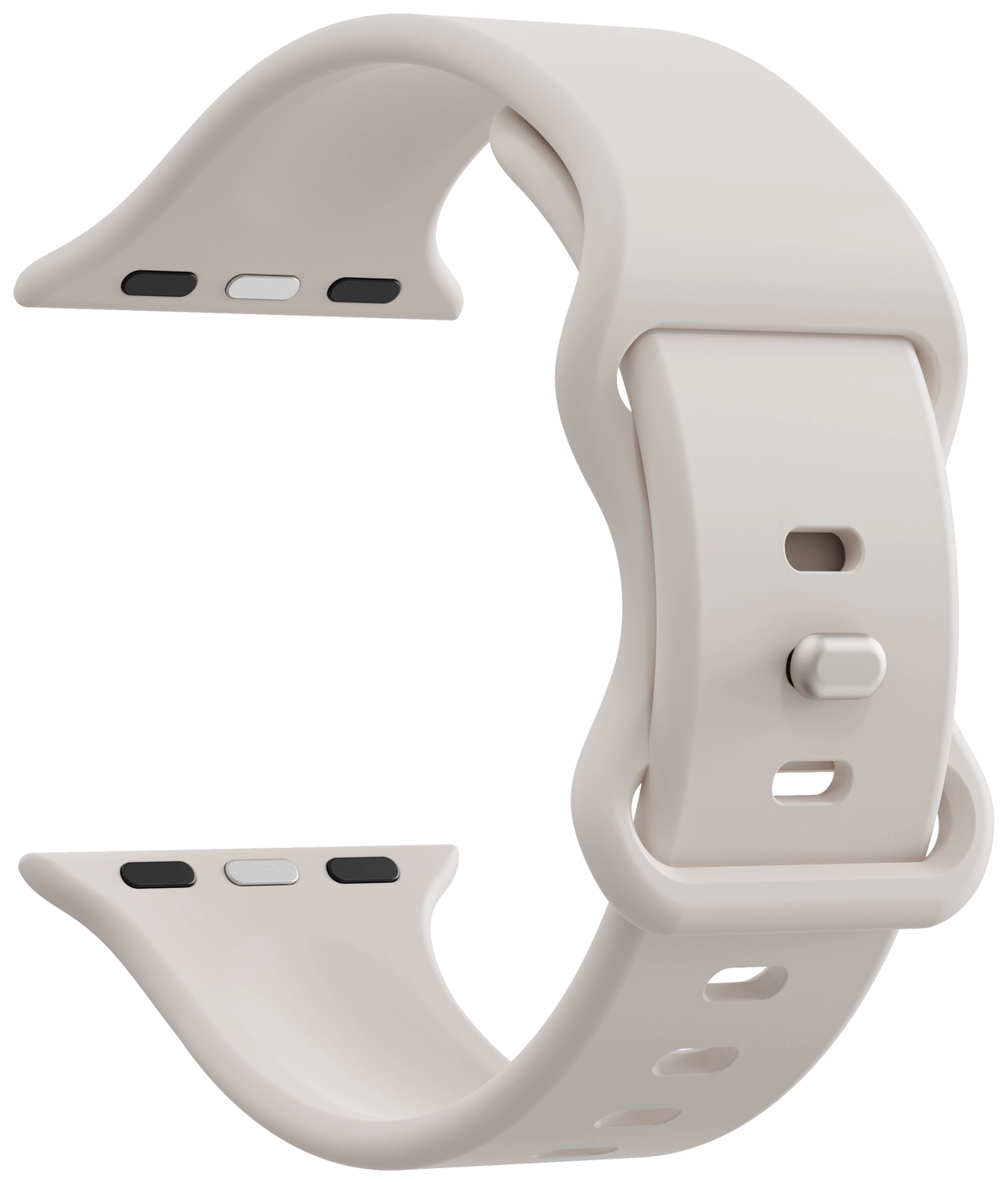 SBG Siliconen Apple Watch Bandje 49/46/45/44/42mm Sterrenlicht afbeelding 9