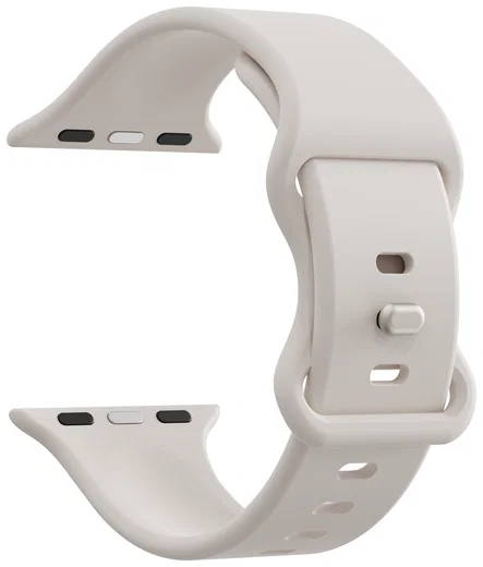 SBG Siliconen Apple Watch Bandje 49/46/45/44/42mm Sterrenlicht afbeelding 9