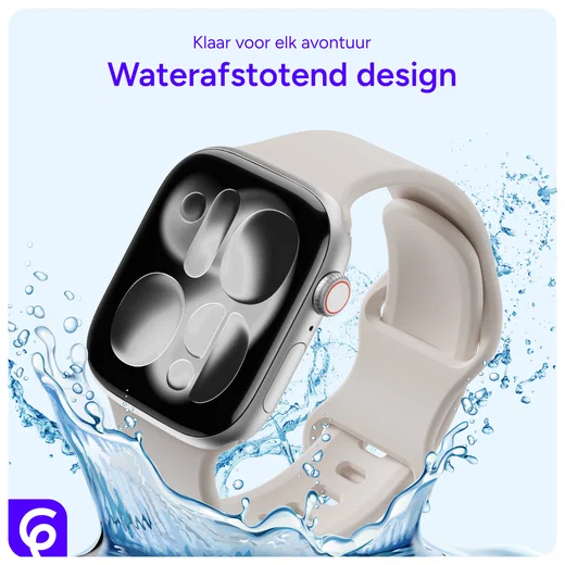 SBG Siliconen Apple Watch Bandje 49/46/45/44/42mm Sterrenlicht afbeelding 2
