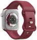 SBG Siliconen Apple Watch Band 1-11/SE/Ultra - 49/46/45/44/42MM - Bordeaux afbeelding 8