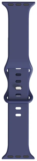 SBG Siliconen Apple Watch Band 1-11/SE/Ultra - 49/46/45/44/42MM - Midnight Blue afbeelding 13
