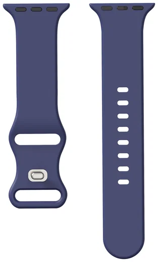 SBG Siliconen Apple Watch Band 1-11/SE/Ultra - 49/46/45/44/42MM - Midnight Blue afbeelding 14