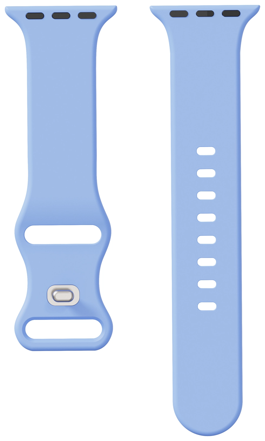 SBG Siliconen Apple Watch Band 1-11/SE/Ultra - 49/46/45/44/42MM - Licht Paars afbeelding 14
