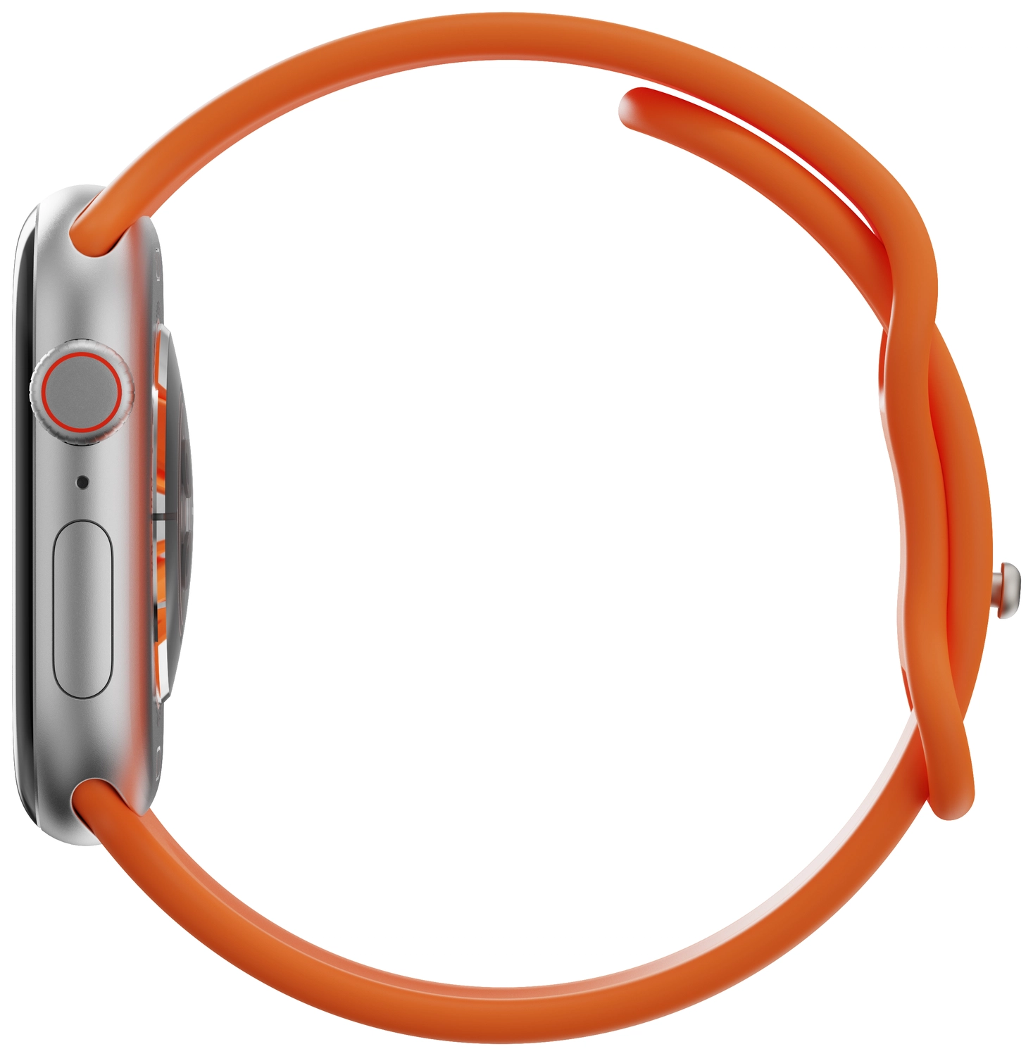 SBG Siliconen Apple Watch Band 1-11/SE/Ultra - 49/46/45/44/42MM - Oranje afbeelding 10