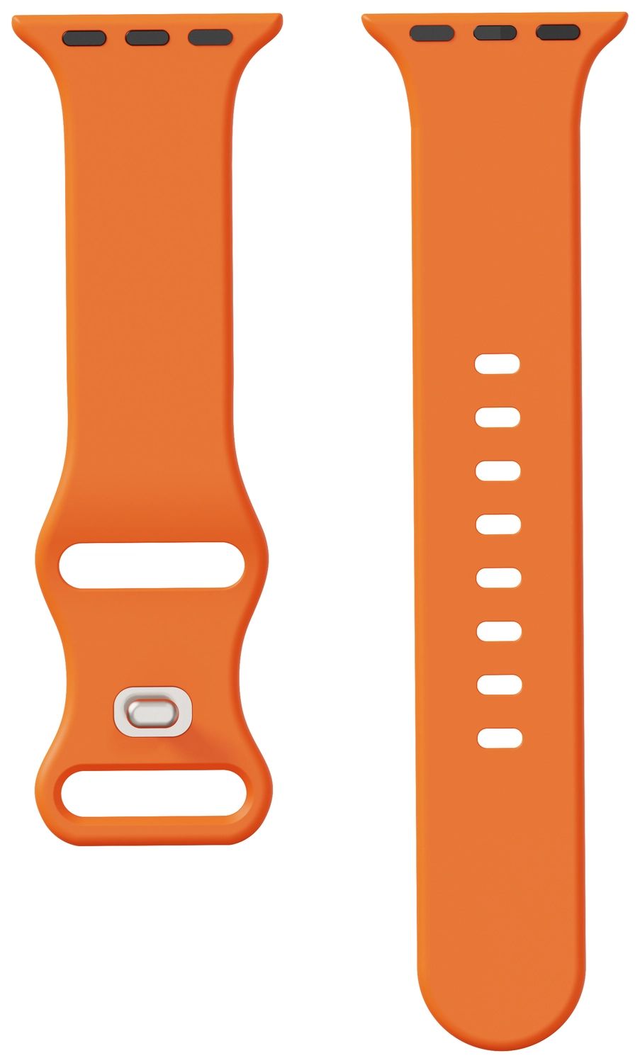 SBG Siliconen Apple Watch Band 1-11/SE/Ultra - 49/46/45/44/42MM - Oranje afbeelding 14
