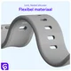 SBG Siliconen Apple Watch Band 1-11/SE/Ultra - 49/46/45/44/42MM - Grijs afbeelding 4
