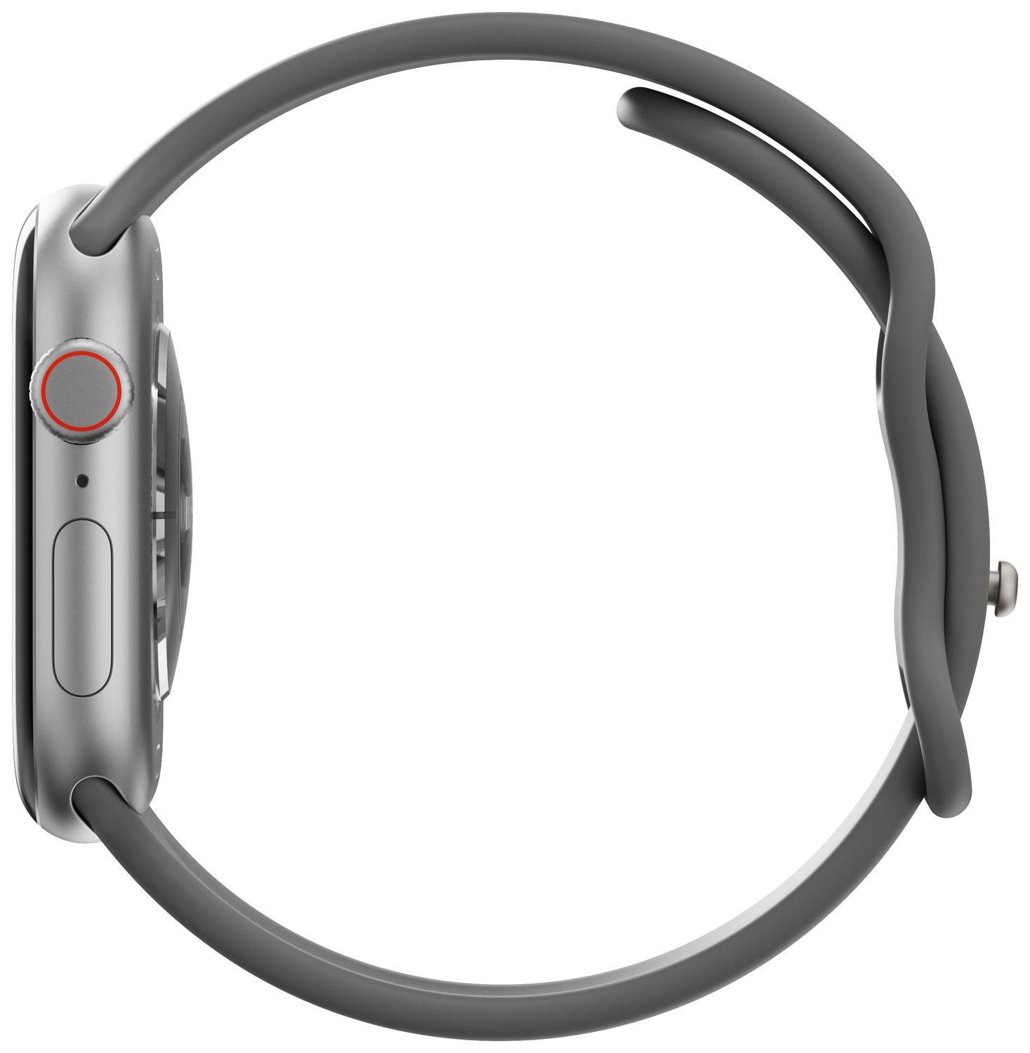 SBG Siliconen Apple Watch Band 1-11/SE/Ultra - 49/46/45/44/42MM - Grijs afbeelding 10