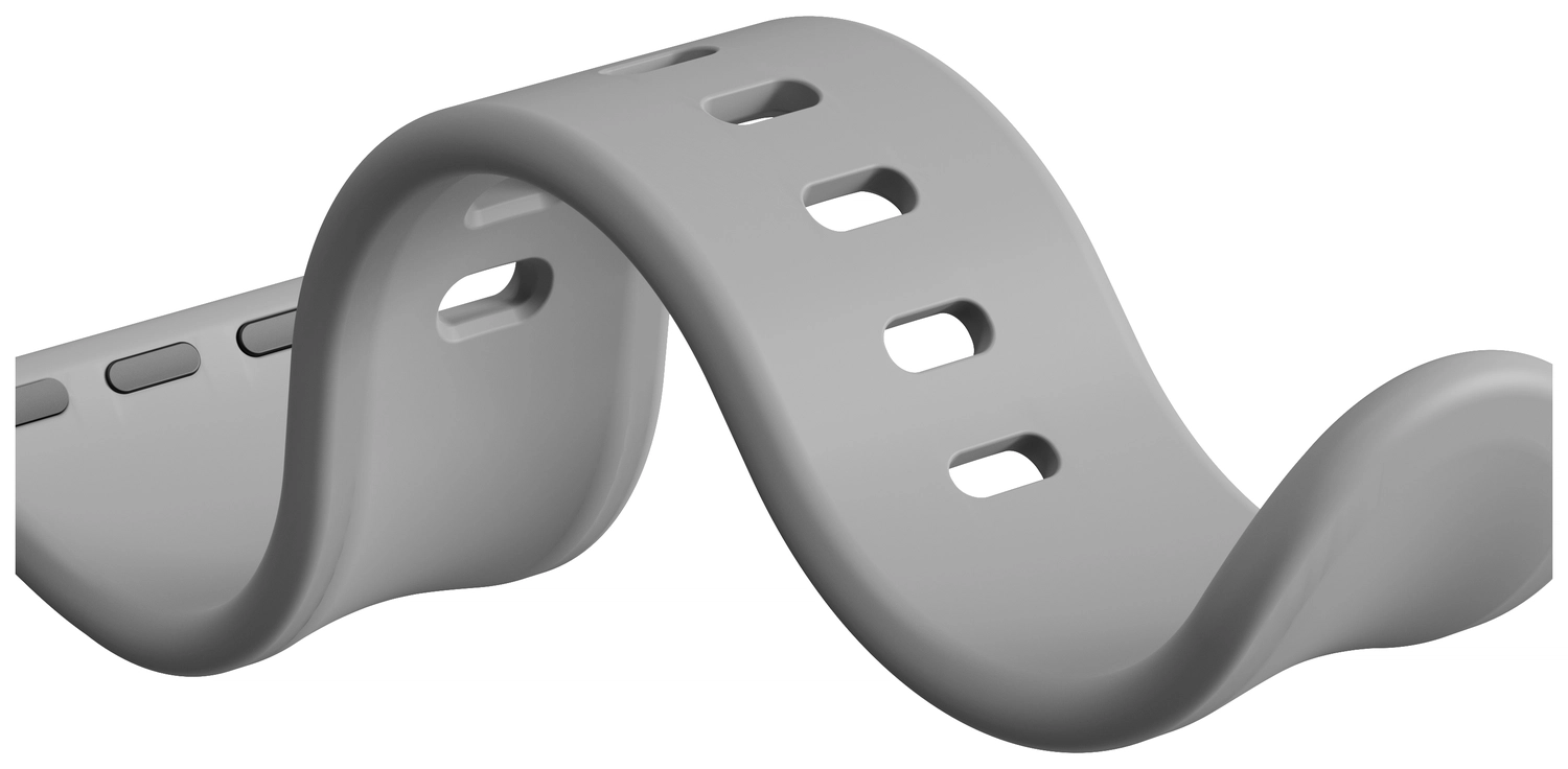 SBG Siliconen Apple Watch Band 1-11/SE/Ultra - 49/46/45/44/42MM - Grijs afbeelding 12