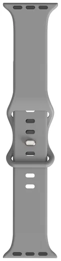 SBG Siliconen Apple Watch Band 1-11/SE/Ultra - 49/46/45/44/42MM - Grijs afbeelding 13