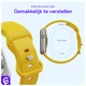 SBG Siliconen Apple Watch Band 1-11/SE/Ultra - 49/46/45/44/42MM - Geel afbeelding 5