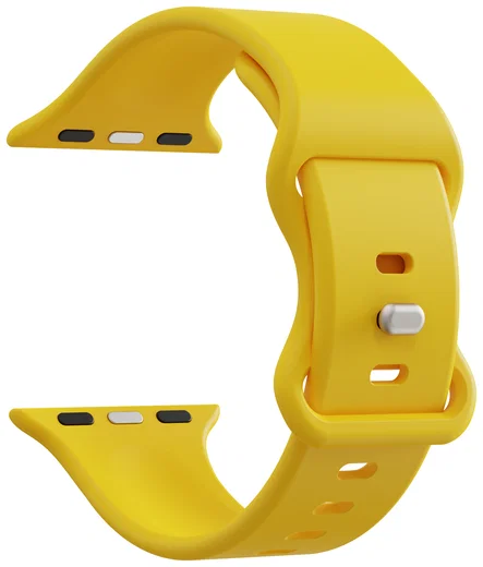 SBG Siliconen Apple Watch Band 1-11/SE/Ultra - 49/46/45/44/42MM - Geel afbeelding 9