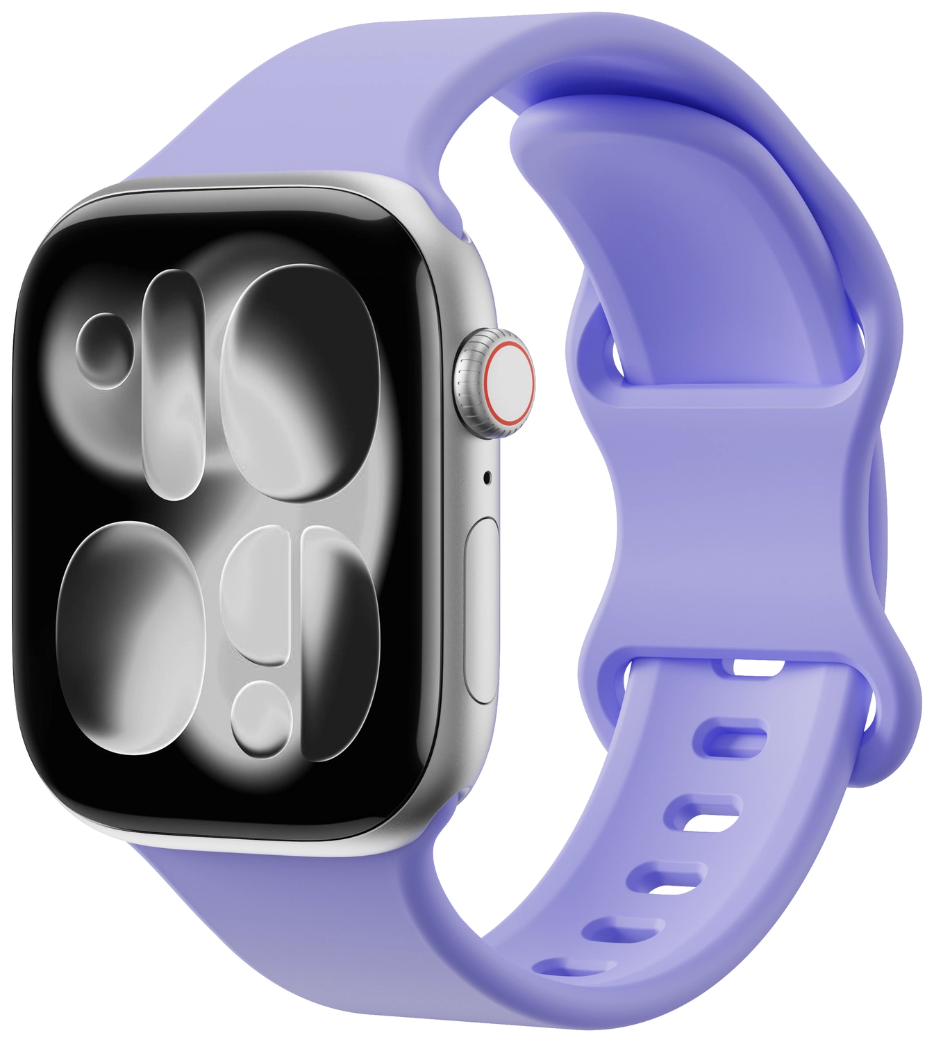 SBG Siliconen Apple Watch Band 1-11/SE/Ultra - 49/46/45/44/42MM - Lila afbeelding 1