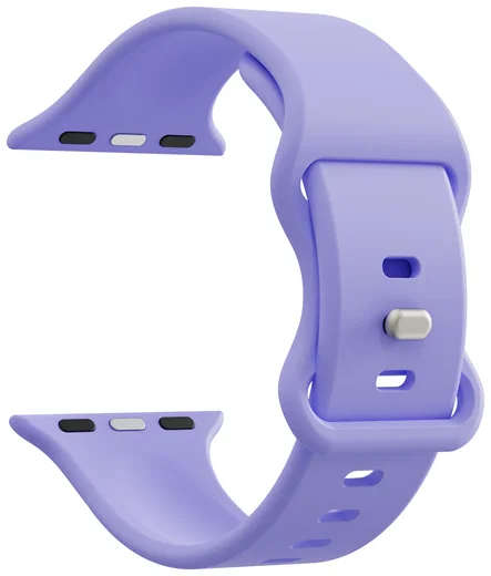 SBG Siliconen Apple Watch Band 1-11/SE/Ultra - 49/46/45/44/42MM - Lila afbeelding 9