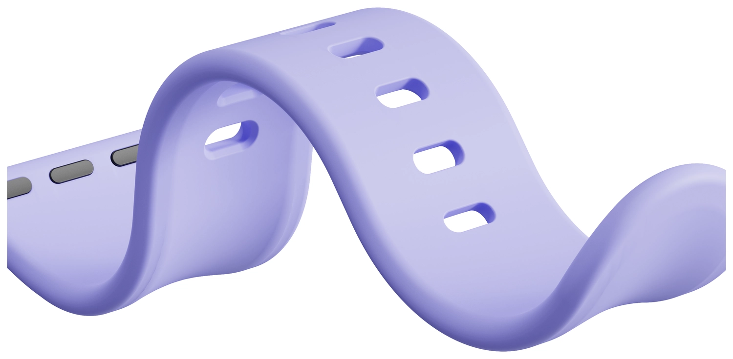 SBG Siliconen Apple Watch Band 1-11/SE/Ultra - 49/46/45/44/42MM - Lila afbeelding 12