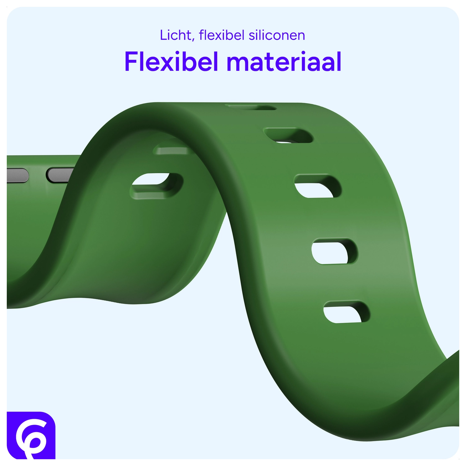 SBG Siliconen Apple Watch Band 1-11/SE/Ultra - 49/46/45/44/42MM - Alfalfa afbeelding 4