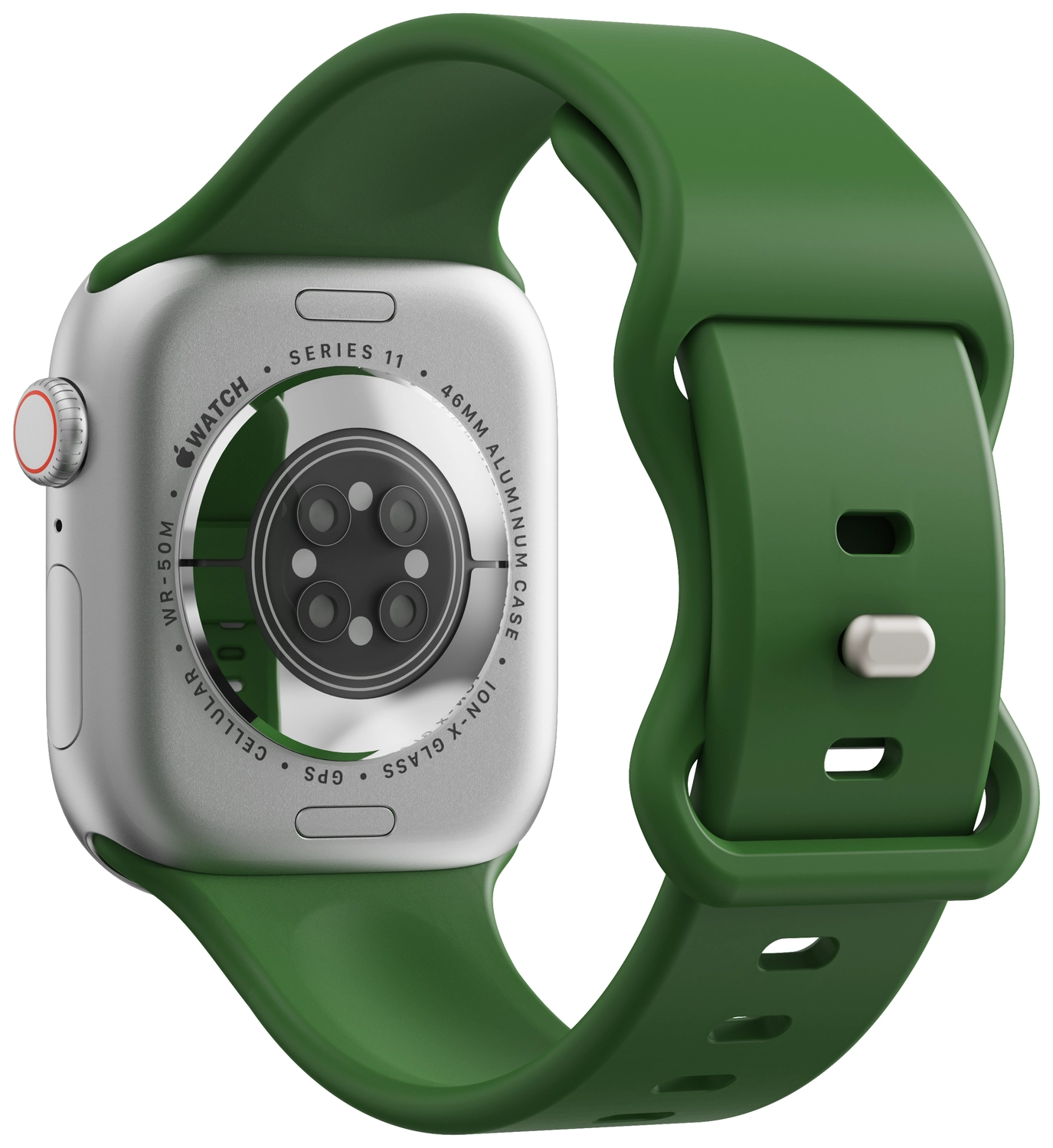 SBG Siliconen Apple Watch Band 1-11/SE/Ultra - 49/46/45/44/42MM - Alfalfa afbeelding 8