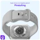 SBG Siliconen Apple Watch Band 1-11/SE/Ultra - 49/46/45/44/42MM - Cloud Grey afbeelding 3